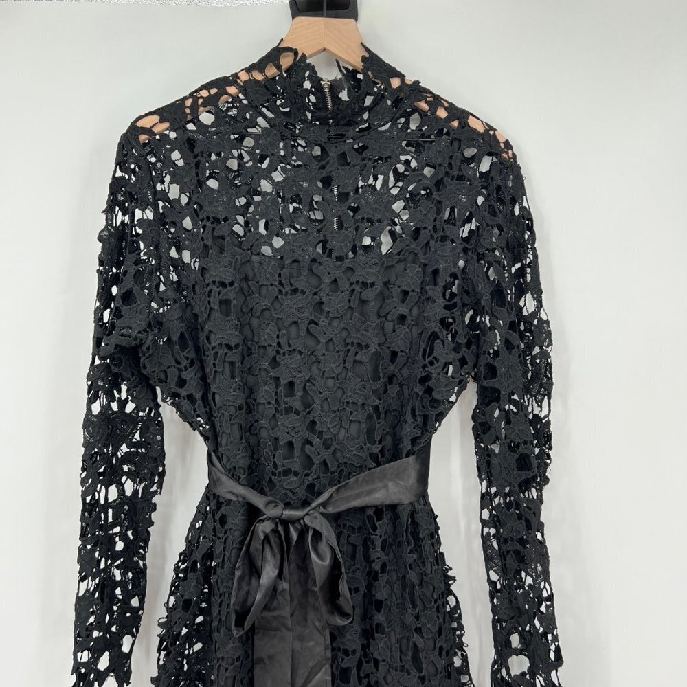 Lace Dress Floor-Length Lace-Up Asymmetrical Maxi Dress Elegant Long Dress Plus